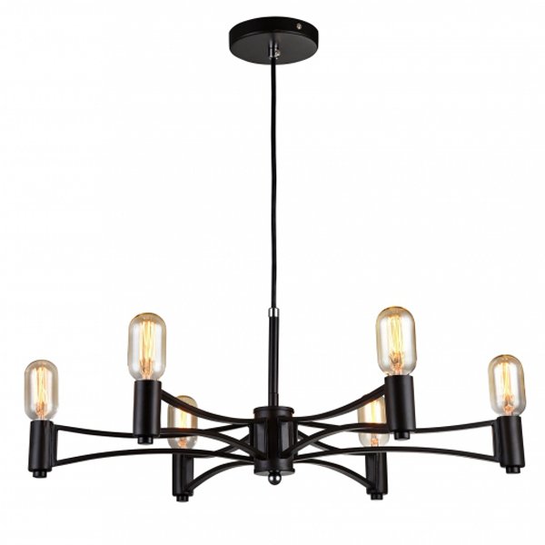 Люстра Loft Droplet Chandelier 6 Черный Люстра Loft Droplet Chandelier 6 Черный в Костроме | Loft Concept