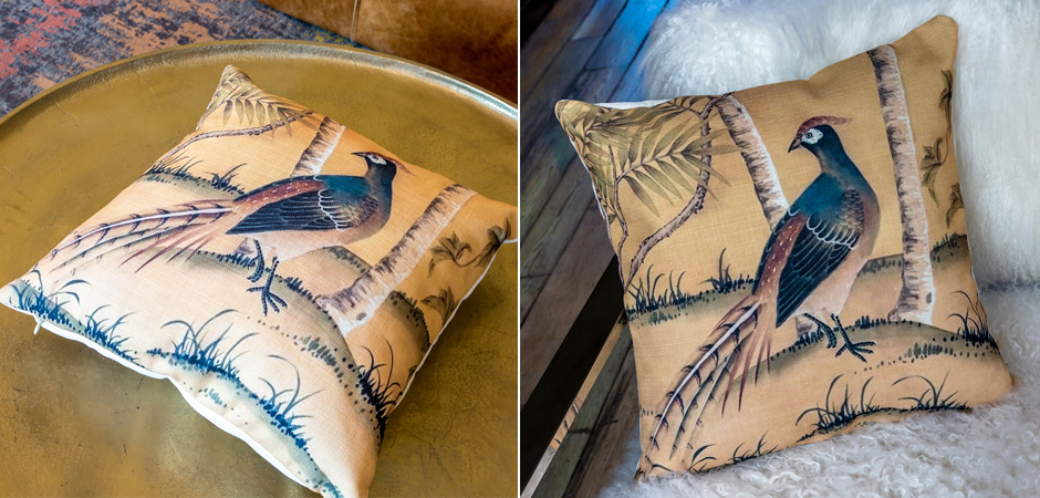 Декоративная подушка Beige and Green Chinoiserie 6 Декоративная подушка Beige and Green Chinoiserie 6 - Loft-Concept в Костроме