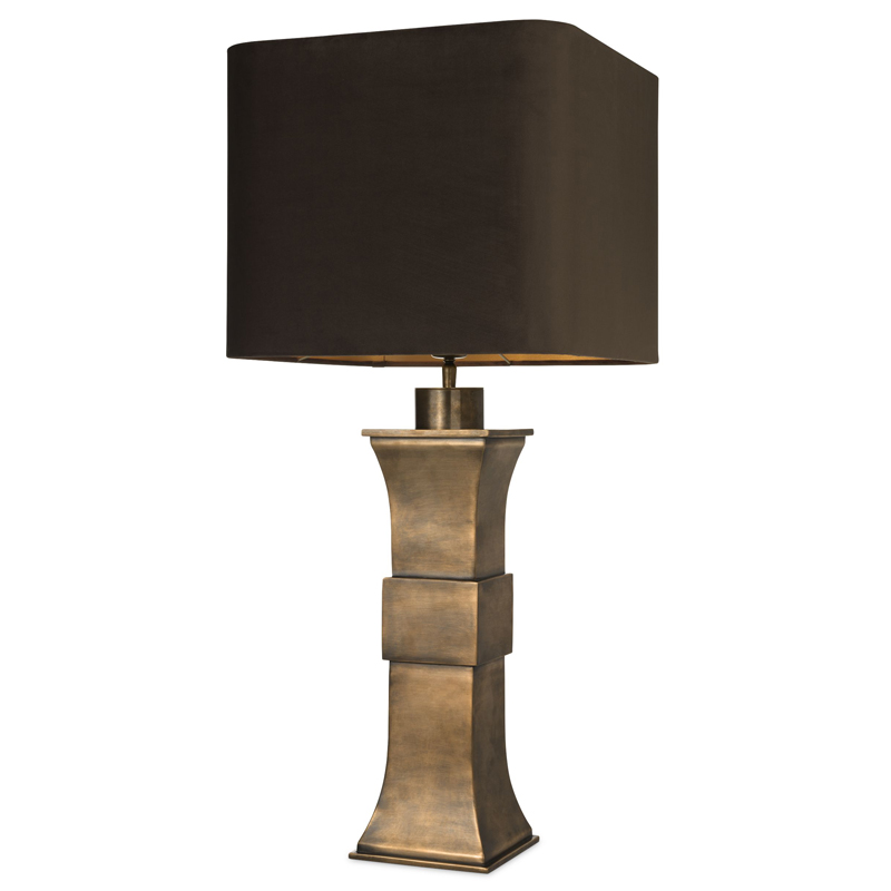 Настольная лампа Eichholtz Table Lamp Avia Латунь Античная полированная Черный Настольная лампа Eichholtz Table Lamp Avia Латунь Античная полированная Черный в Костроме | Loft Concept