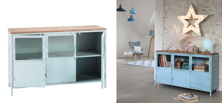 Буфет в стиле Лофт Industrial Rust Blue Chest Голубой Буфет в стиле Лофт Industrial Rust Blue Chest Голубой - Loft-Concept в Костроме