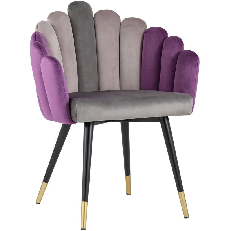 Стул Camellia Chair Сиреневый Велюр Сиреневый Серый Черный Фиолетовый Стул Camellia Chair Сиреневый Велюр Сиреневый Серый Черный Фиолетовый в Костроме | Loft Concept