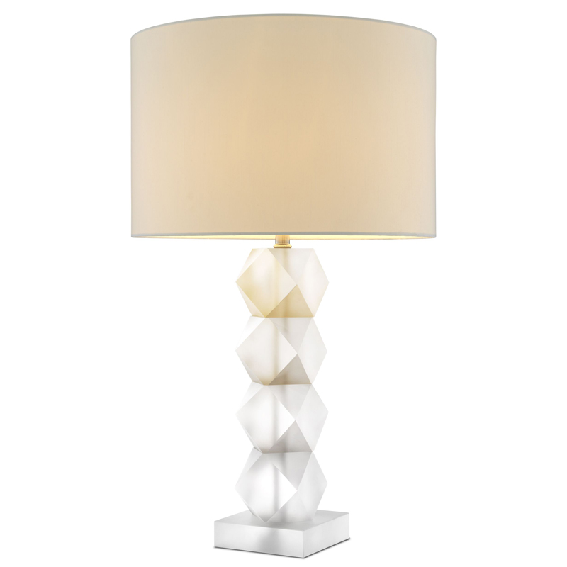 Настольная лампа Eichholtz Table Lamp Whealon Прозрачный Белый Настольная лампа Eichholtz Table Lamp Whealon Прозрачный Белый в Костроме | Loft Concept
