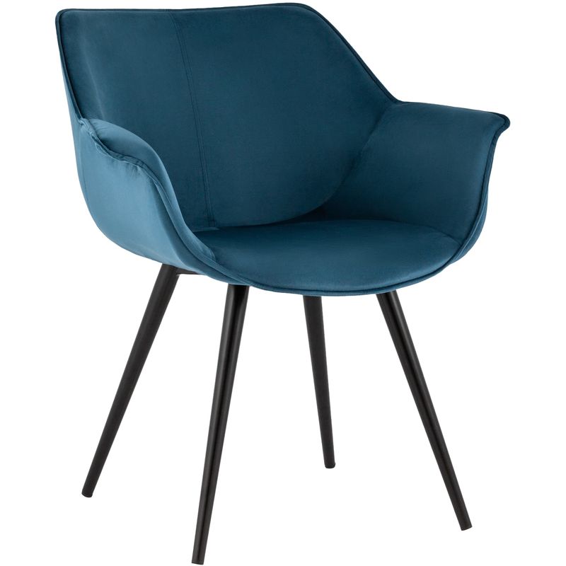 Стул Mason chair Пыльно-Синий Велюр Синий Черный Стул Mason chair Пыльно-Синий Велюр Синий Черный в Костроме | Loft Concept
