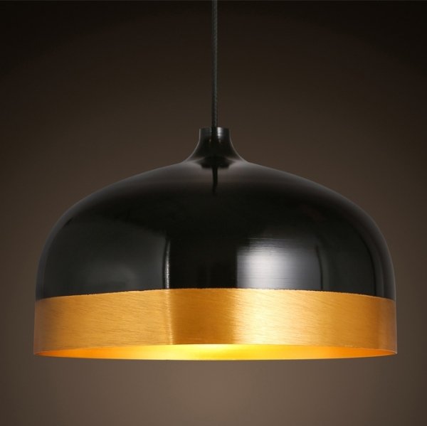 Подвесной светильник Cone Lux Pendant Black Черный Глянцевое золото Подвесной светильник Cone Lux Pendant Black Черный Глянцевое золото в Костроме | Loft Concept