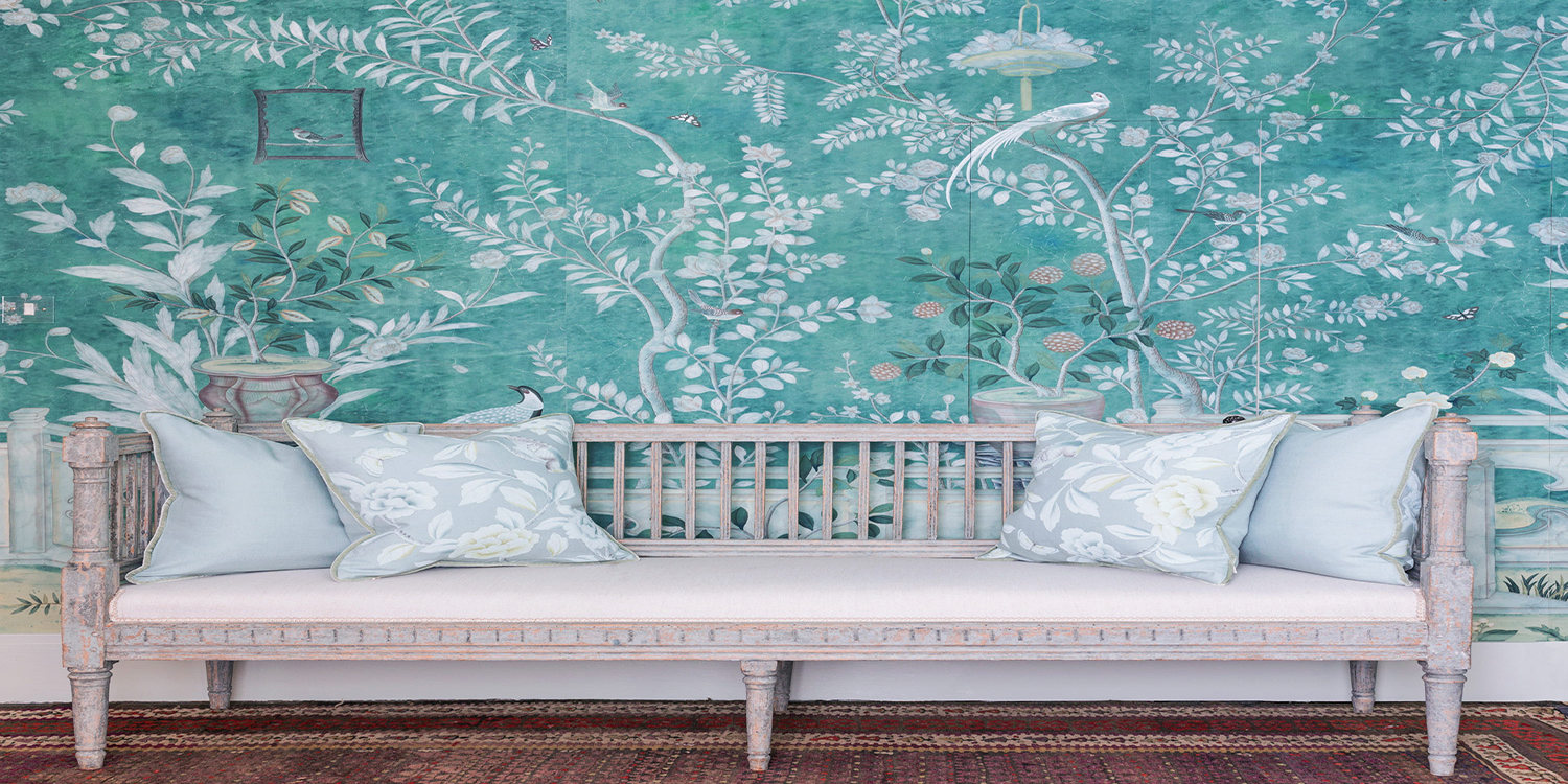 Обои ручная роспись Salon Vert Neptune Green Edo - фото №1