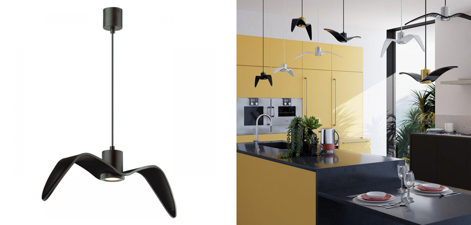 Подвесной светильник Seagull черный Подвесной светильник Seagull черный - Loft-Concept в Костроме