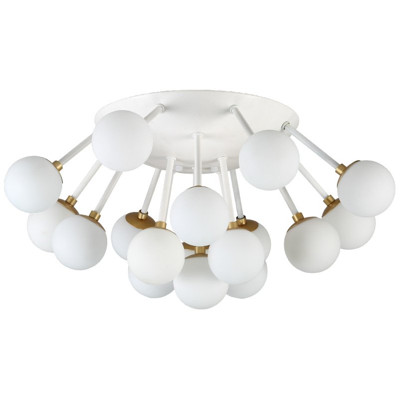 Потолочная люстра Fungi ceiling Белый Золотой в Костроме | Loft Concept 