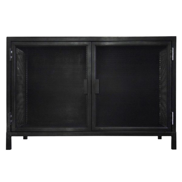 Буфет с 2-мя дверцами из металлической сетки Industrial Loft Dark Metal 2 Door Beto Cabinet Черный Буфет с 2-мя дверцами из металлической сетки Industrial Loft Dark Metal 2 Door Beto Cabinet Черный в Костроме | Loft Concept