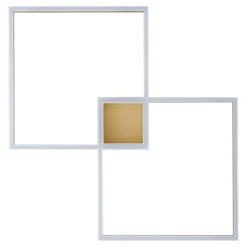 Потолочный светильник Squares Geometrical Shape Ceiling Light Золотой Белый Потолочный светильник Squares Geometrical Shape Ceiling Light Золотой Белый в Костроме | Loft Concept