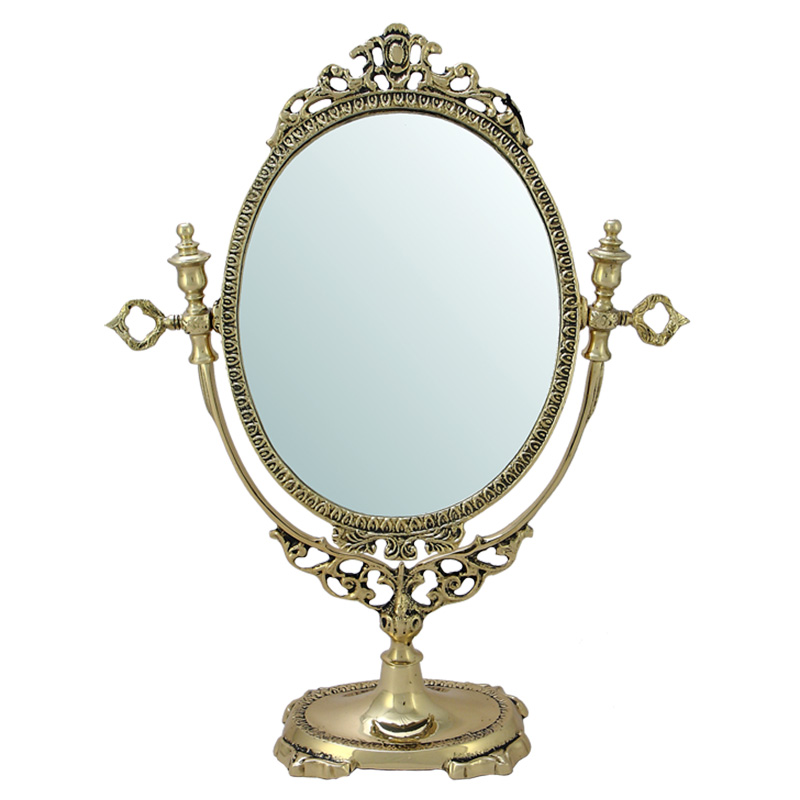 Зеркало настольное в бронзовой раме Royal Gold Mirrors Золотой Зеркало настольное в бронзовой раме Royal Gold Mirrors Золотой в Костроме | Loft Concept