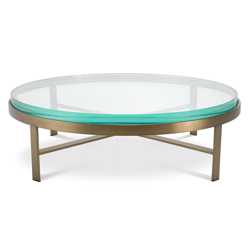 Кофейный стол Eichholtz Coffee Table Hoxton Латунь Прозрачное Стекло Бирюзовый Кофейный стол Eichholtz Coffee Table Hoxton Латунь Прозрачное Стекло Бирюзовый в Костроме | Loft Concept