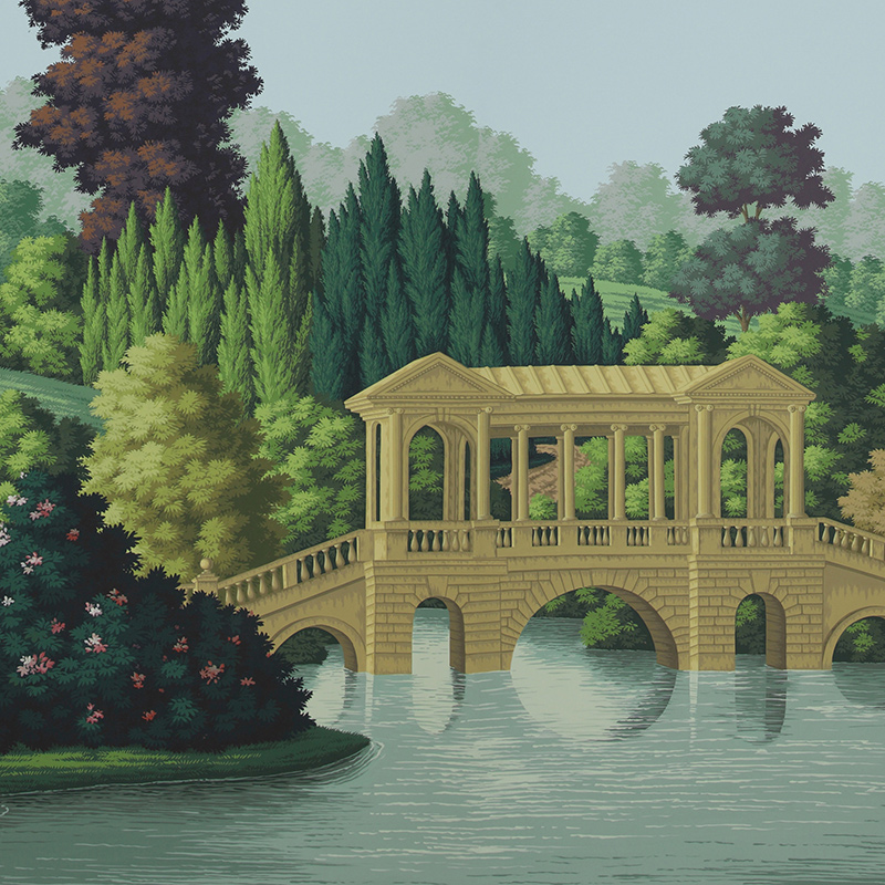Обои ручная роспись English Landscape Gainsborough on scenic paper Обои ручная роспись English Landscape Gainsborough on scenic paper в Костроме | Loft Concept