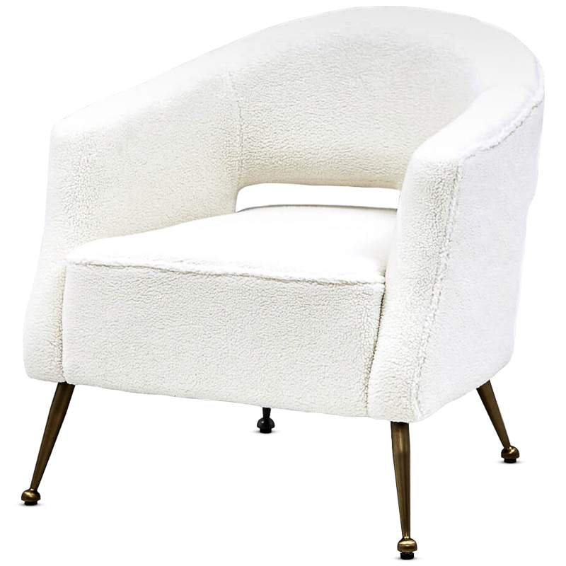 Кресло Hestia Chair Бронза Белый Кресло Hestia Chair Бронза Белый в Костроме | Loft Concept