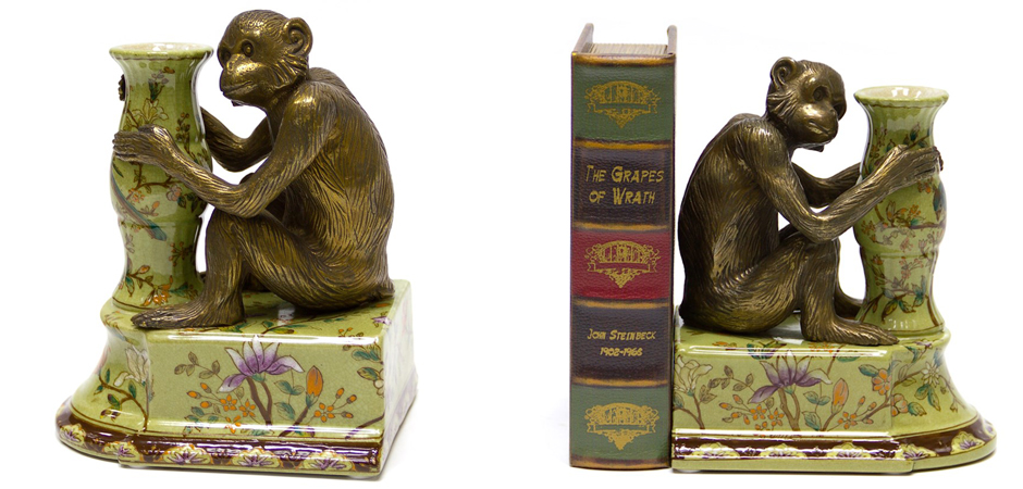 Держатель для книг Bronze Monkeys Держатель для книг Bronze Monkeys - Loft-Concept в Костроме