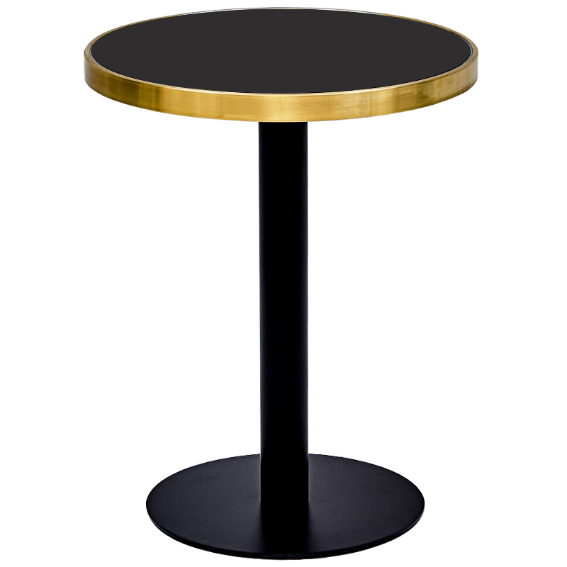 Обеденный стол Tadeo Dinner Table Глянцевое золото Черный Обеденный стол Tadeo Dinner Table Глянцевое золото Черный в Костроме | Loft Concept
