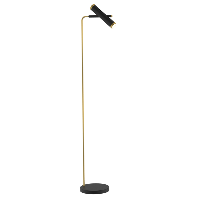 Торшер Rainer Floor Lamp black Черный Золотой Торшер Rainer Floor Lamp black Черный Золотой в Костроме | Loft Concept