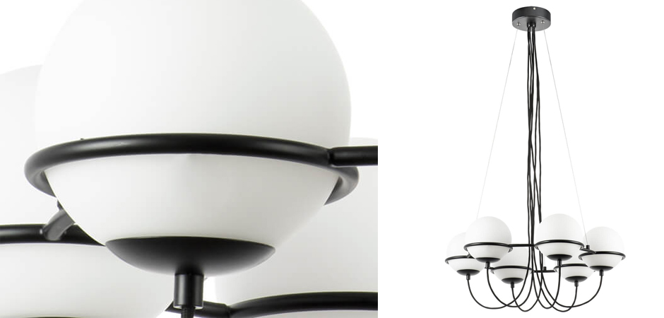 Люстра Melissa Chandelier Black 6 Люстра Melissa Chandelier Black 6 - Loft-Concept в Костроме