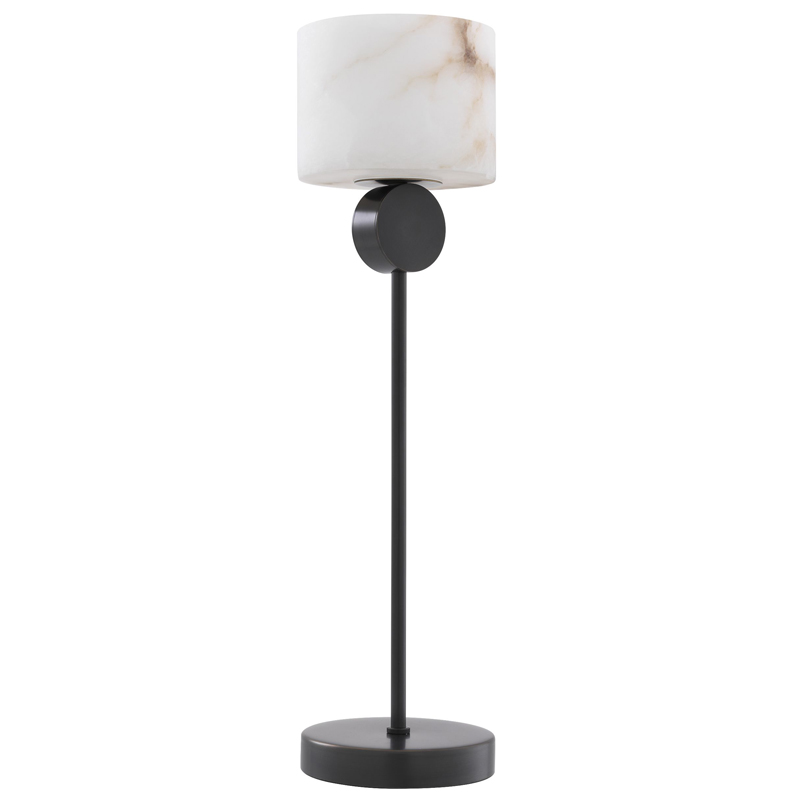 Настольная лампа Eichholtz Table Lamp Etruscan Bronze Темная бронза Белый Настольная лампа Eichholtz Table Lamp Etruscan Bronze Темная бронза Белый в Костроме | Loft Concept