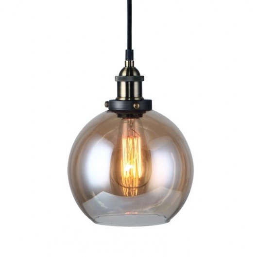 Подвесной светильник Amber Glass Cafe Pendant Янтарь (Amber) Подвесной светильник Amber Glass Cafe Pendant Янтарь (Amber) в Костроме | Loft Concept