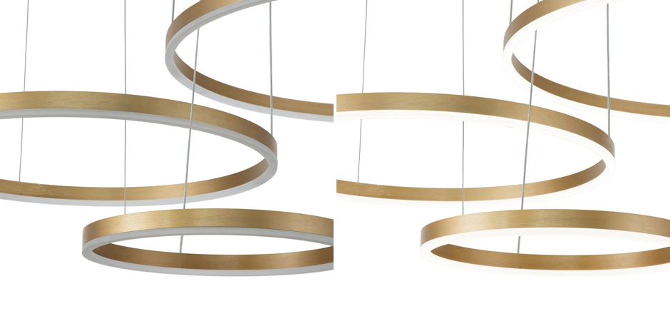 Подвесной светильник Neo Circles Triple Gold Подвесной светильник Neo Circles Triple Gold - Loft-Concept в Костроме