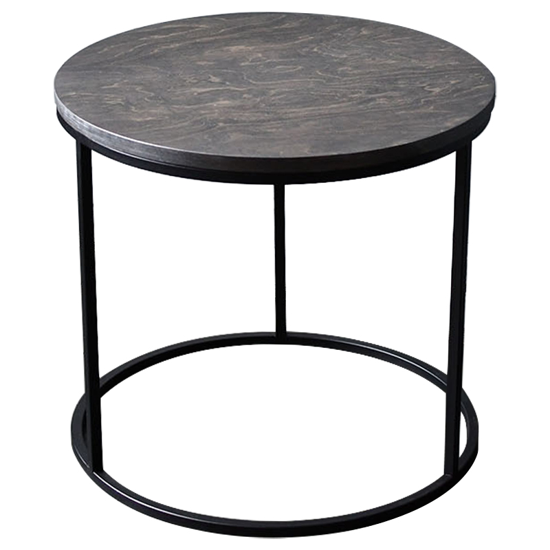 Кофейный стол Reyes Industrial Metal Rust Coffee Table Коричневый Черный Кофейный стол Reyes Industrial Metal Rust Coffee Table Коричневый Черный в Костроме | Loft Concept