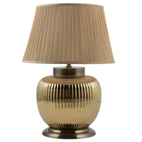 Настольная лампа Fluted Gold Настольная лампа Fluted Gold в Костроме | Loft Concept