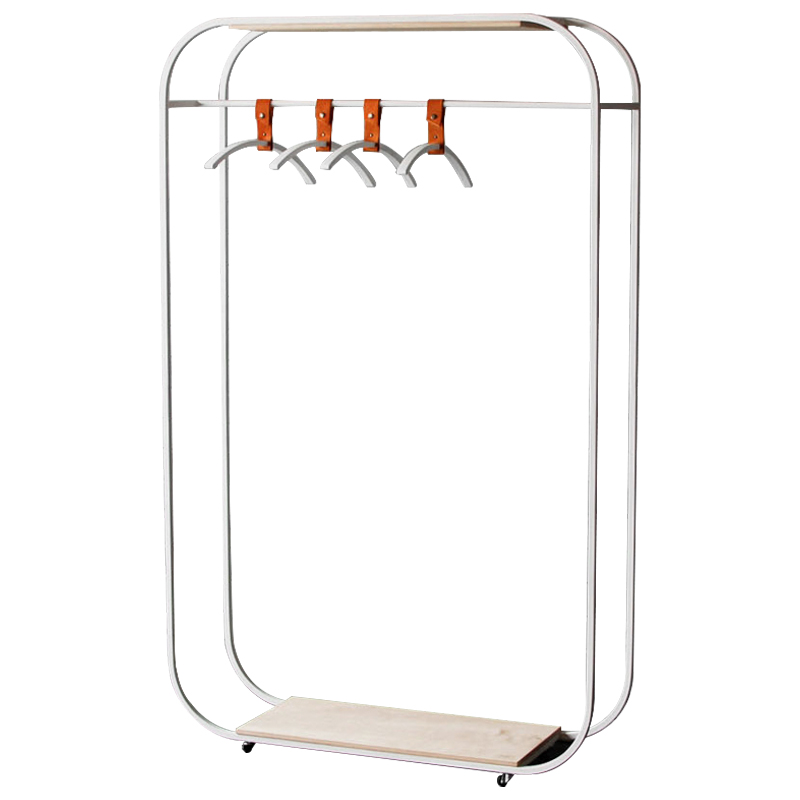 Рейл Austen Industrial Metal Rust Clothes Rail Древесина Белый Рейл Austen Industrial Metal Rust Clothes Rail Древесина Белый в Костроме | Loft Concept