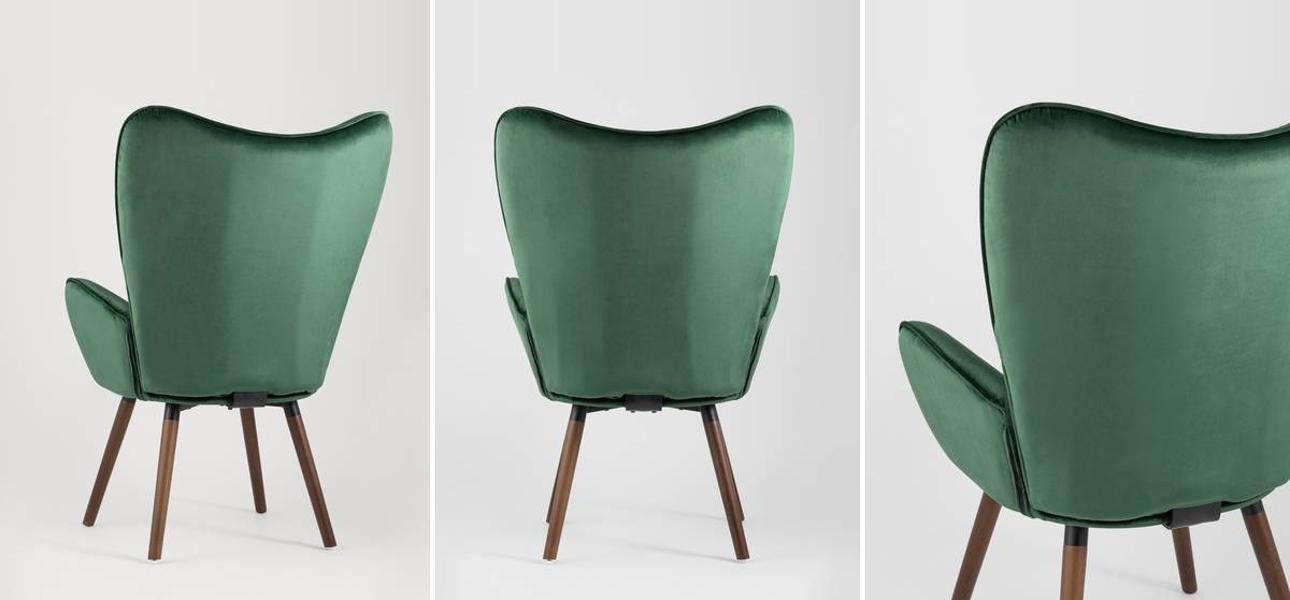 Кресло Ingrit изумрудный велюр - фото №1