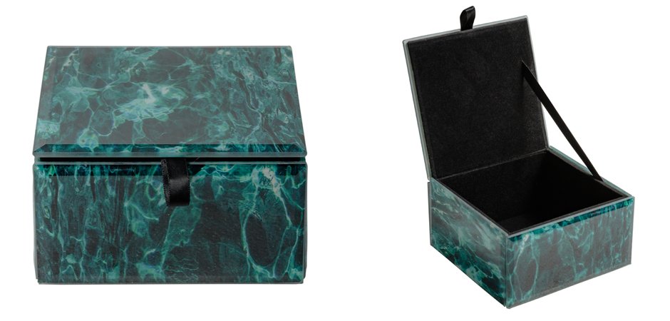 Шкатулка Turquoise Smoke Cube Шкатулка Turquoise Smoke Cube - Loft-Concept в Костроме