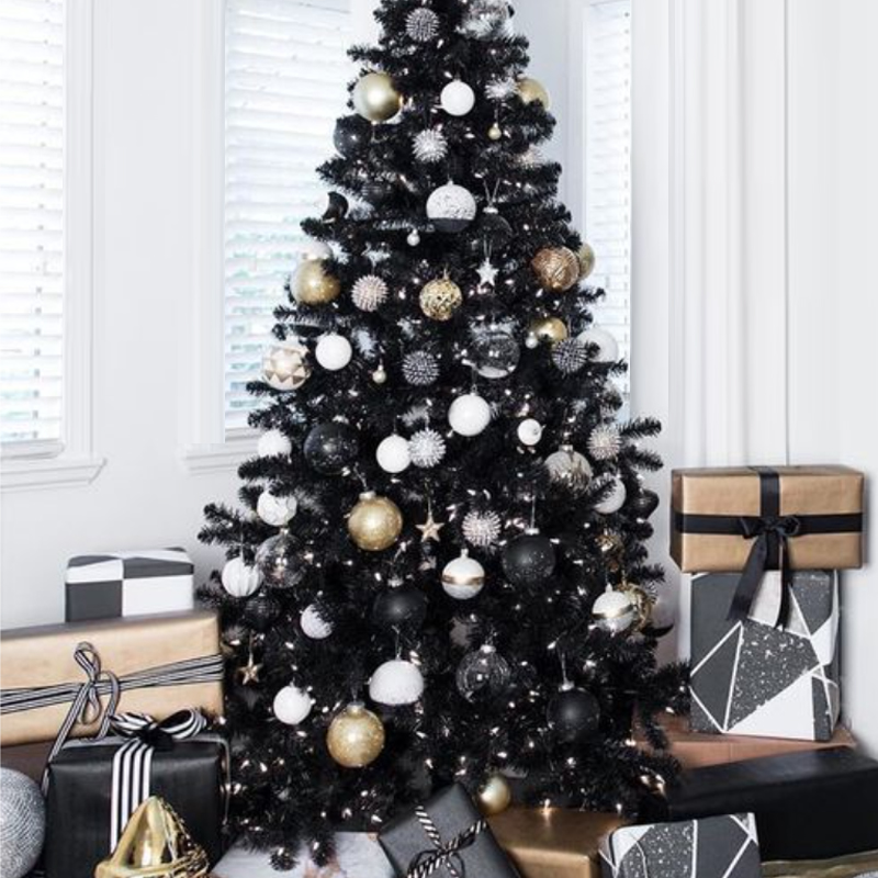 Дизайнерская Ель Christmas Tree Black and Gold Decor Черный Белый Золотой Дизайнерская Ель Christmas Tree Black and Gold Decor Черный Белый Золотой в Костроме | Loft Concept