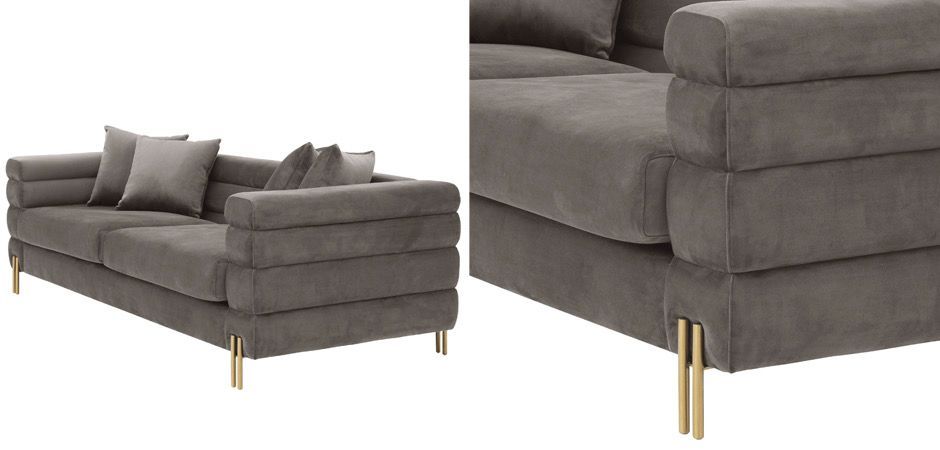 Диван Eichholtz Sofa York grey Диван Eichholtz Sofa York grey - Loft-Concept в Костроме