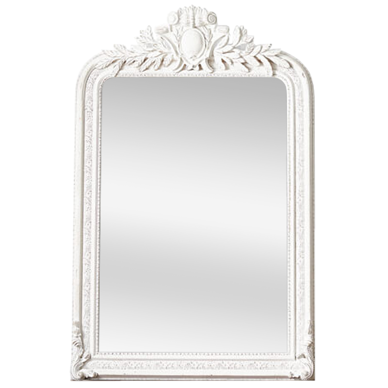 Зеркало Polastron Mirror White Белый винтажная патина Зеркало Polastron Mirror White Белый винтажная патина в Костроме | Loft Concept