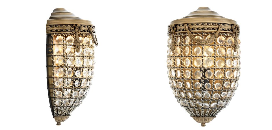 Бра Eichholtz Wall Lamp Emperor Brass - Loft-Concept в Костроме