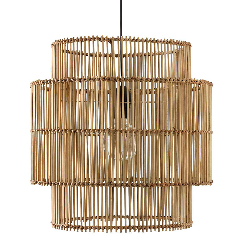 Подвесной светильник Larsen Wicker Bamboo Бежевый Подвесной светильник Larsen Wicker Bamboo Бежевый в Костроме | Loft Concept