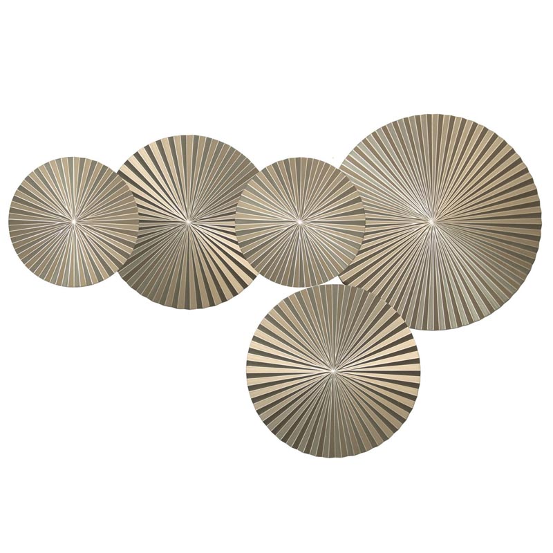 Арт-объект Apollo Champagne Wall Plaque Disc 5 Золотой Шампань Арт-объект Apollo Champagne Wall Plaque Disc 5 Золотой Шампань в Костроме | Loft Concept