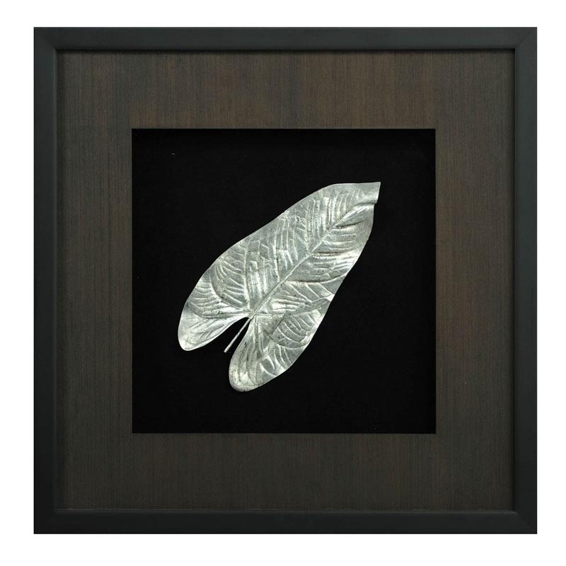 Панно Cassian Philodendron Leaf Черный Серебряный Панно Cassian Philodendron Leaf Черный Серебряный в Костроме | Loft Concept