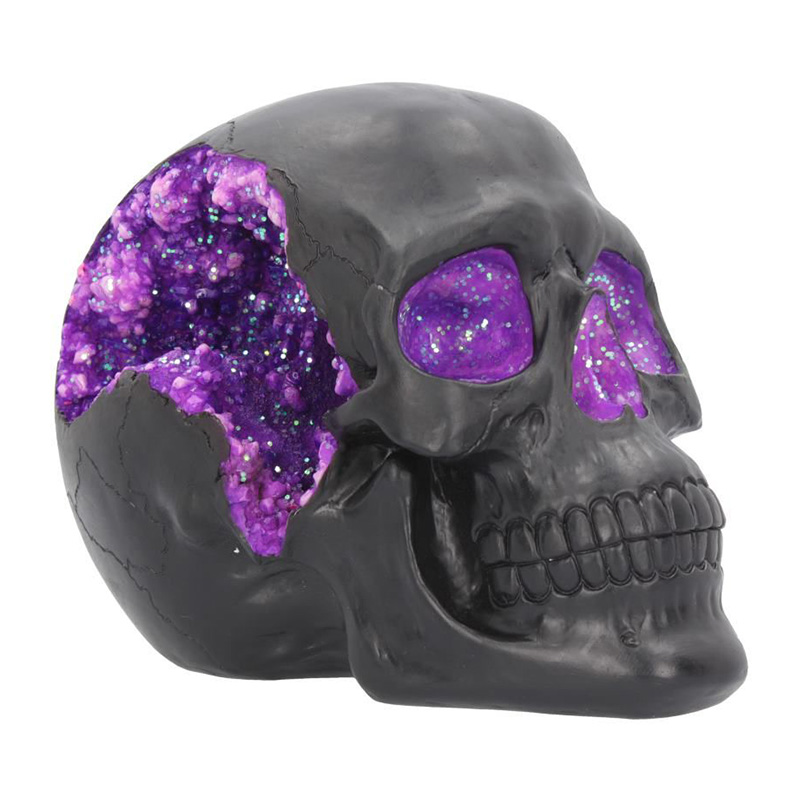 Статуэтка Druza Skull Черный Фиолетовый Статуэтка Druza Skull Черный Фиолетовый в Костроме | Loft Concept