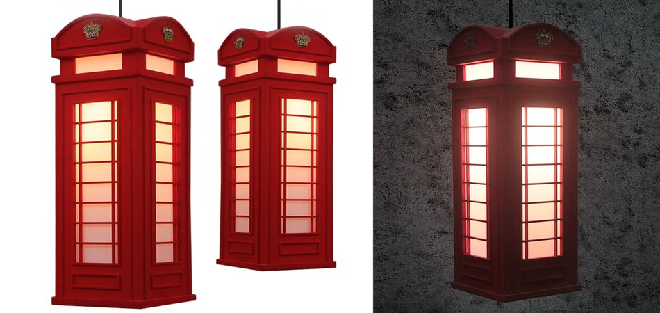 Подвесной светильник London Phone Booth Pendant - Loft-Concept в Костроме