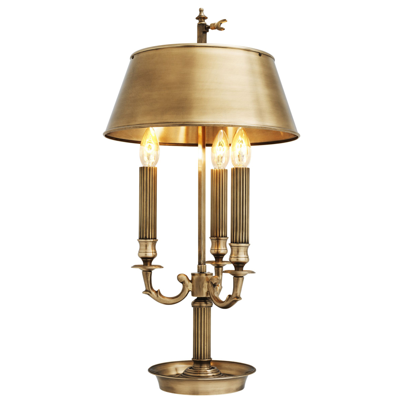 Настольная лампа Eichholtz Table Lamp Deauville Латунь Античная полированная Настольная лампа Eichholtz Table Lamp Deauville Латунь Античная полированная в Костроме | Loft Concept