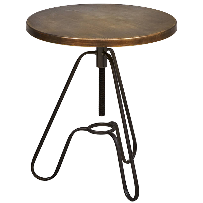 Приставной стол Grechen side table Бронза Черный Приставной стол Grechen side table Бронза Черный в Костроме | Loft Concept