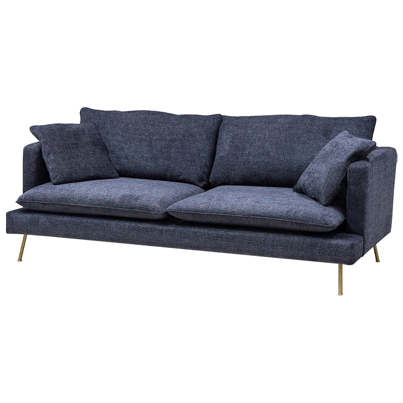 Диван Lambert Sofa Blue Синий Синий Золотой Диван Lambert Sofa Blue Синий Синий Золотой в Костроме | Loft Concept
