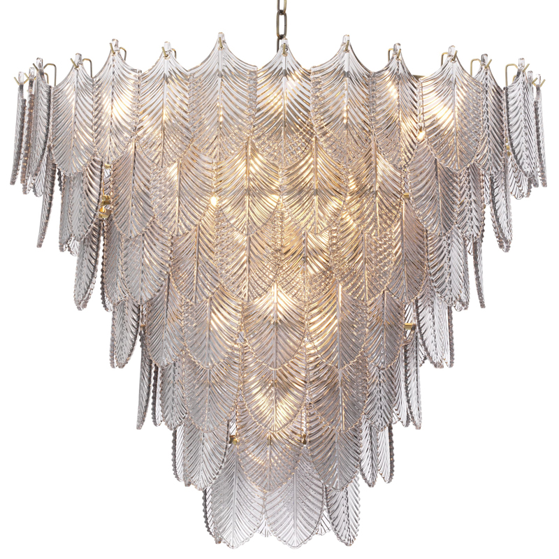 Люстра Eichholtz Chandelier Verbier L Латунь Стекло Смок Люстра Eichholtz Chandelier Verbier L Латунь Стекло Смок в Костроме | Loft Concept
