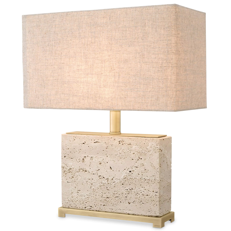Настольная лампа Eichholtz Table Lamp Newton S Латунь Бежево-серый Настольная лампа Eichholtz Table Lamp Newton S Латунь Бежево-серый в Костроме | Loft Concept