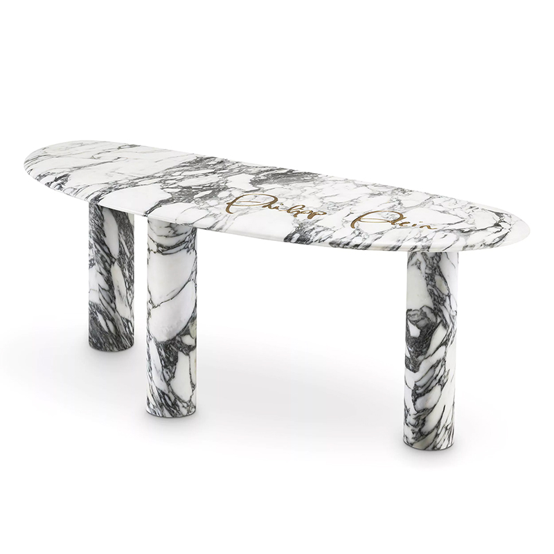 Консоль Philipp Plein Console Table Forte Белый Мрамор Bianco Золотой Консоль Philipp Plein Console Table Forte Белый Мрамор Bianco Золотой в Костроме | Loft Concept