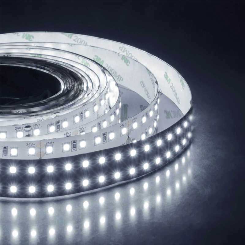 Светодиодная лента 38W/m 240Led/m 2835SMD холодный белый Белый Светодиодная лента 38W/m 240Led/m 2835SMD холодный белый Белый в Костроме | Loft Concept