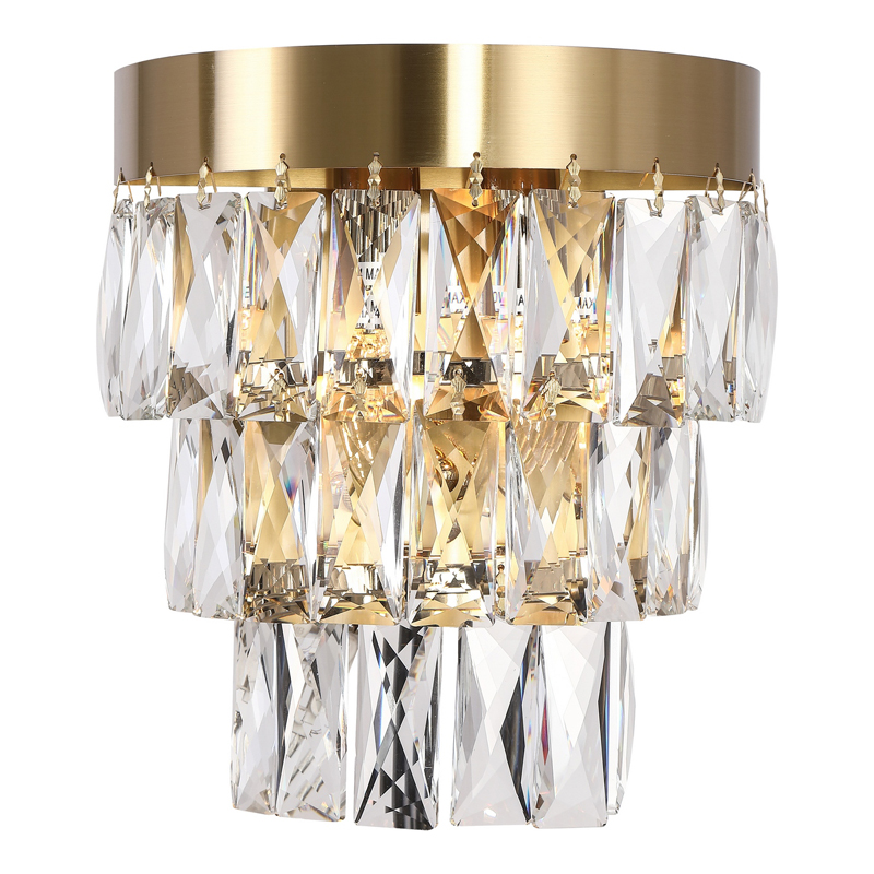 Бра Lunet Sconce Глянцевое золото Прозрачный Бра Lunet Sconce Глянцевое золото Прозрачный в Костроме | Loft Concept