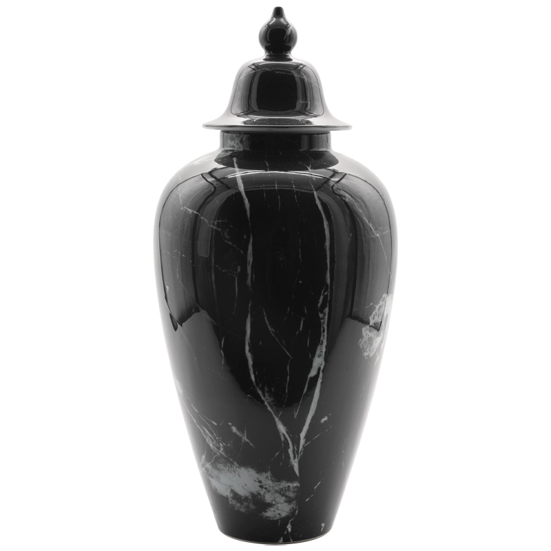 Ваза настольная Black Marbel Черный Ваза настольная Black Marbel Черный в Костроме | Loft Concept