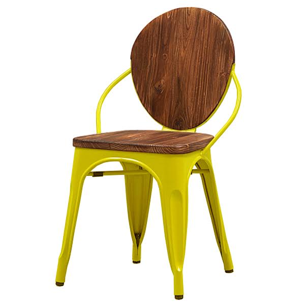 Стул Tolix chair Wooden Yellow Дуб темный Желтый Стул Tolix chair Wooden Yellow Дуб темный Желтый в Костроме | Loft Concept