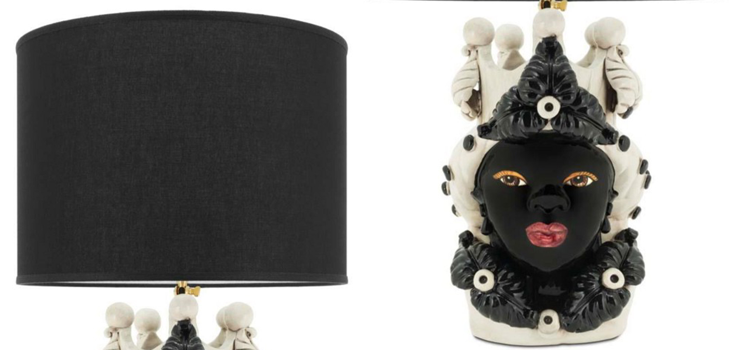 Настольная лампа Table Lamp Moro Lady Eve Black - фото