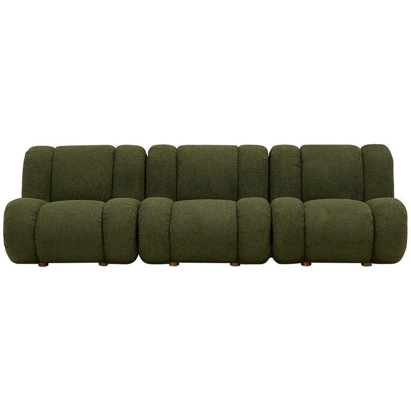 Модульный диван Erasmus Modular Sofa Green Зеленый Коричневый Модульный диван Erasmus Modular Sofa Green Зеленый Коричневый в Костроме | Loft Concept